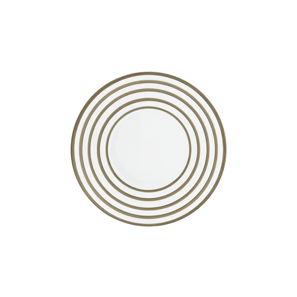 Striped Hemisphere Dessert Plate