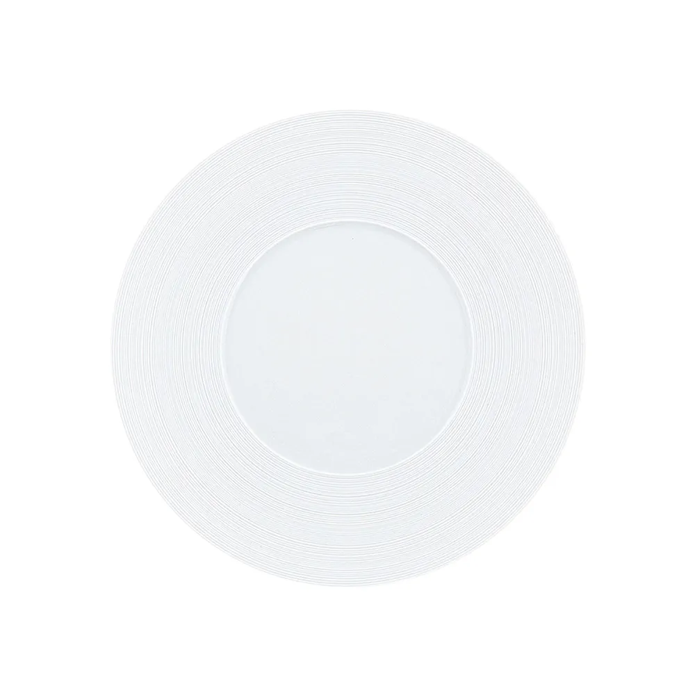 Hémisphère Satin White Dinner Plate